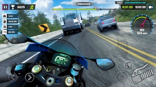高速摩托模拟器游戏截图