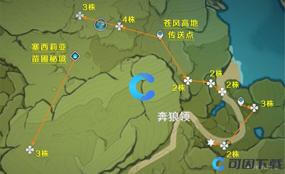 《原神》迪卢克突破材料小灯草采集路线分享